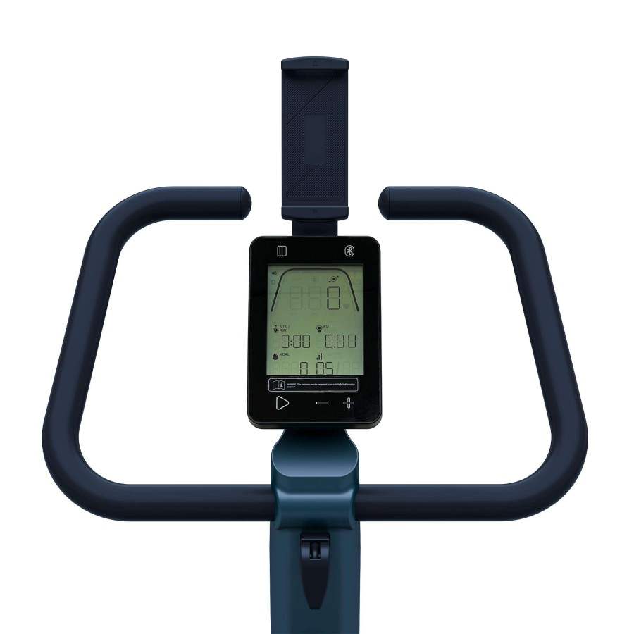 Bicicleta estática Kettler HOI RIDE magnética con conectividad detalle manillar