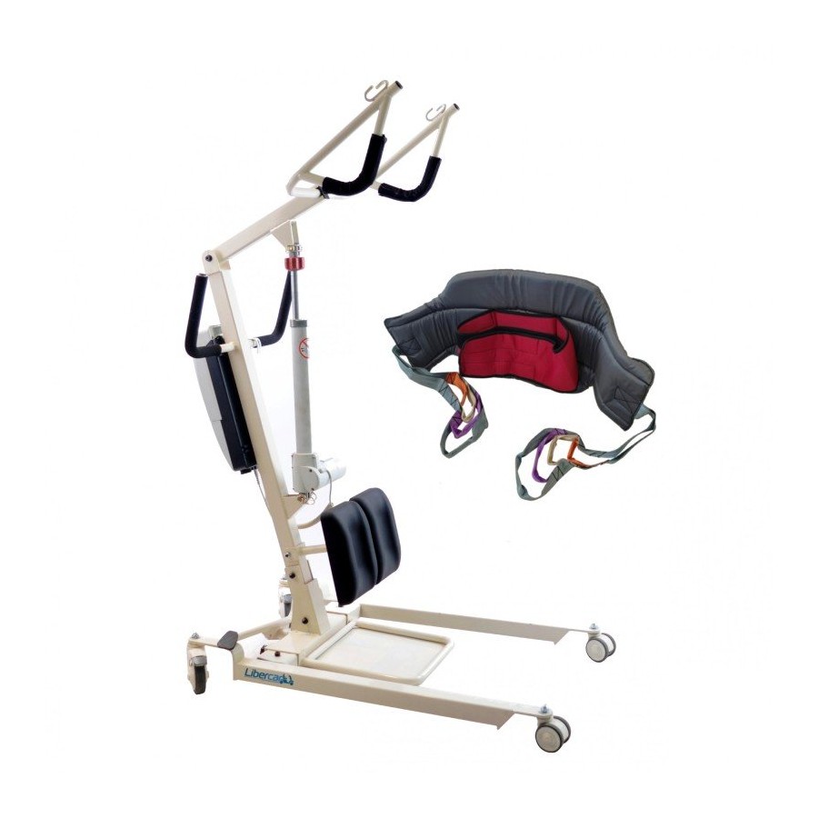 Grúa de bipedestación Libercar Vulcan Up para traslado y aseo de pacientes 1