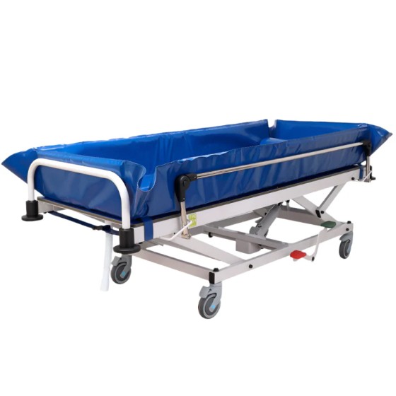 Camilla de Ducha CARWASH Orthos XXI con elevación hidráulica hasta 175kg - 1