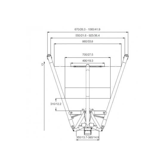 Grúa Eléctrica de traslado Plegable Vega 505 - 3