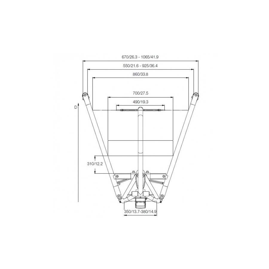 Grúa Eléctrica de traslado Plegable Vega 505 - 3